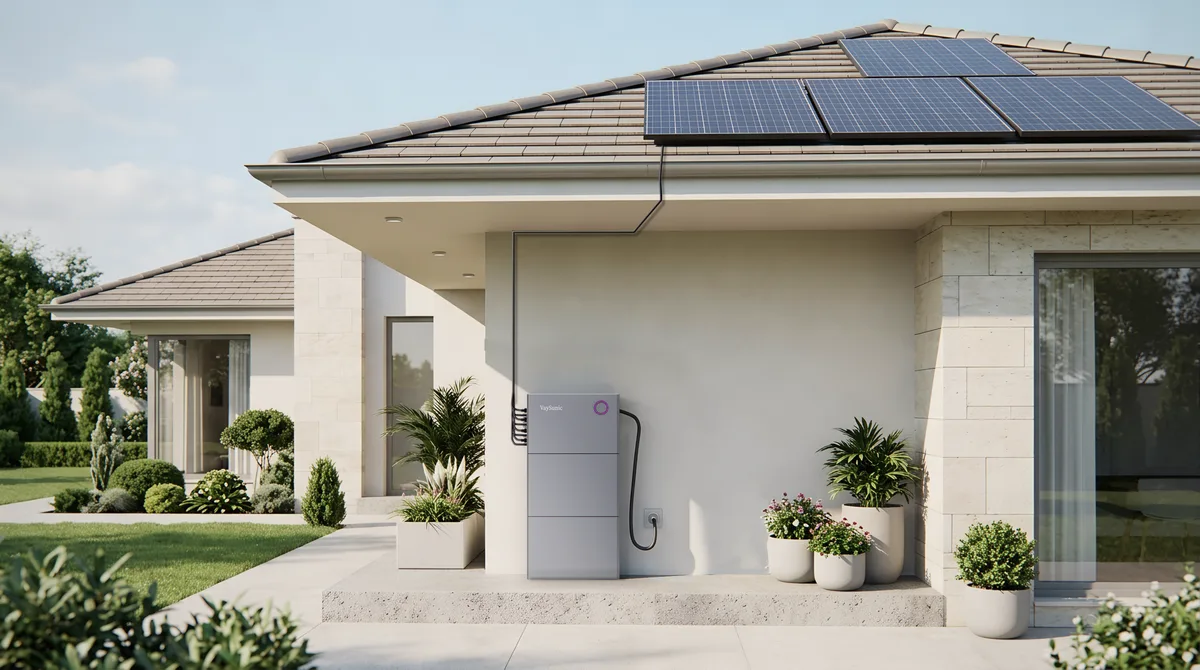 Outside wall, single-storey home