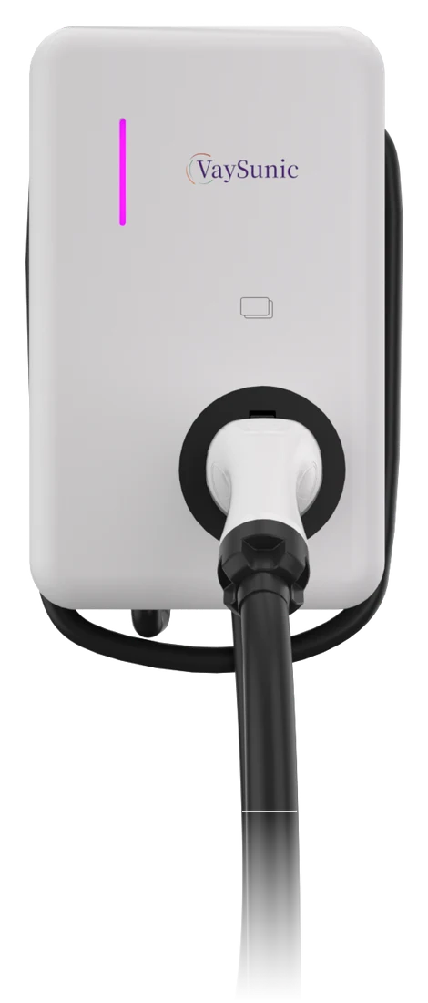 Borne de recharge murale ChargeFlow avec câble attaché