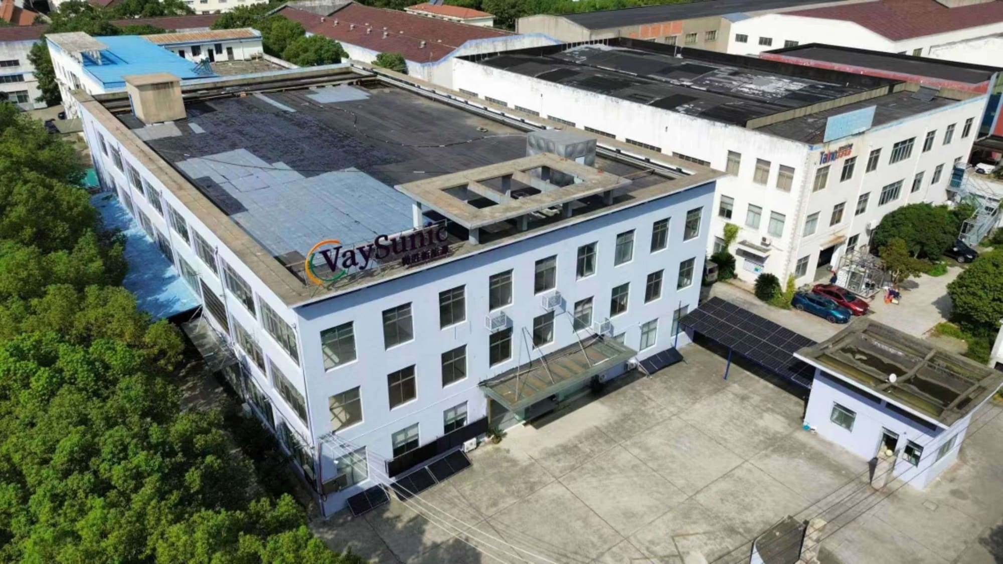 Vue aérienne de notre site de production