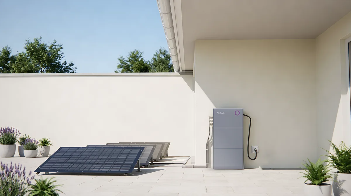 PowerCube · Courtyard, with ground-mounted modules