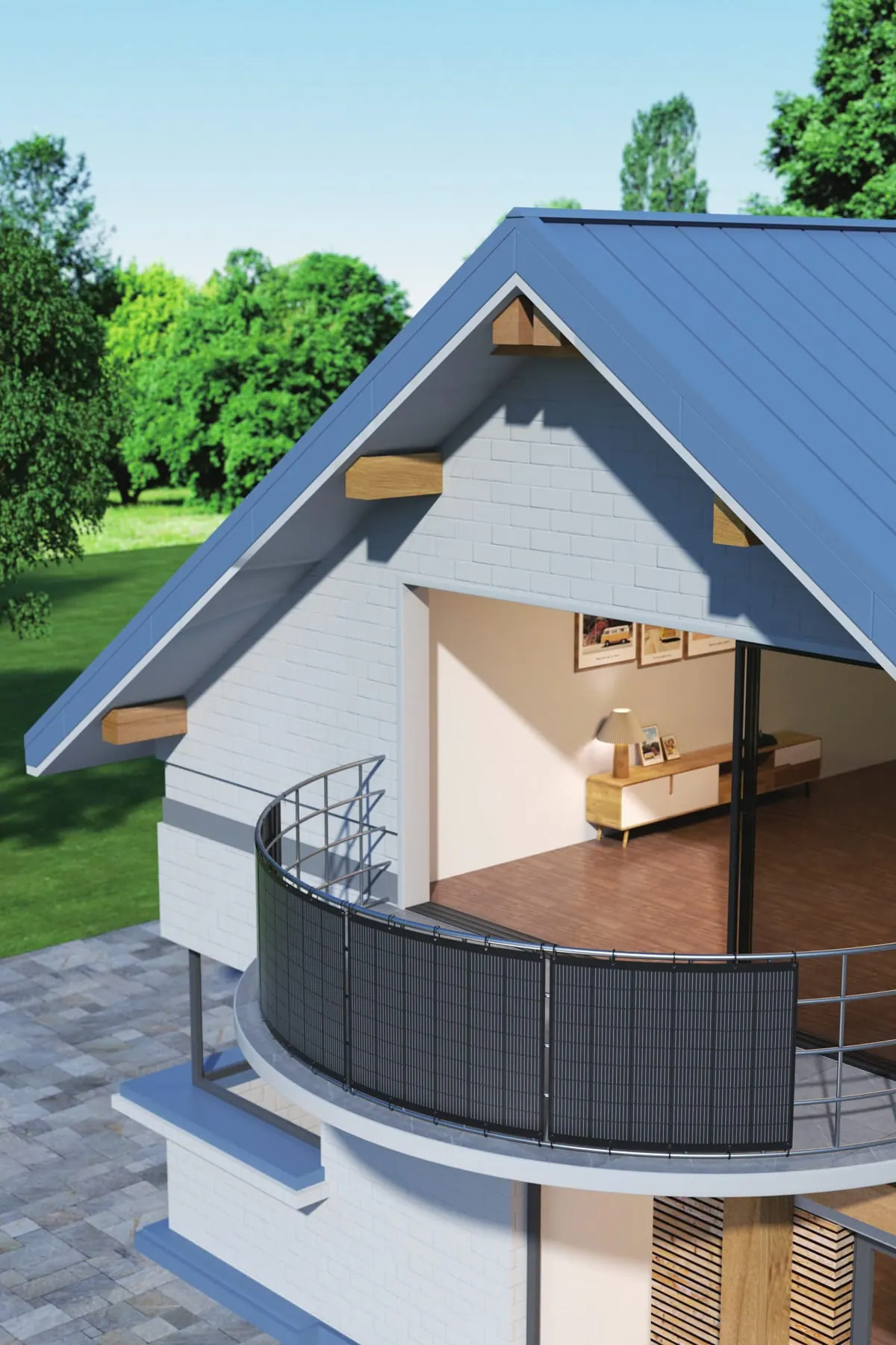 Balcony solar installation